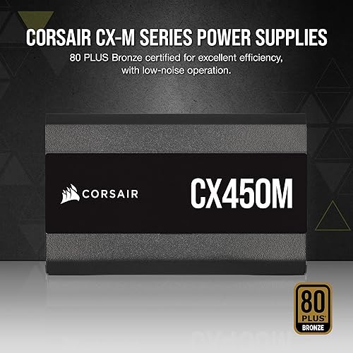 Miniatura 9 de CORSAIR CX550 80 Plus Bronce Fuente de alimentación ATX de bajo ruido no modular de 550 vatios - NA - Negro