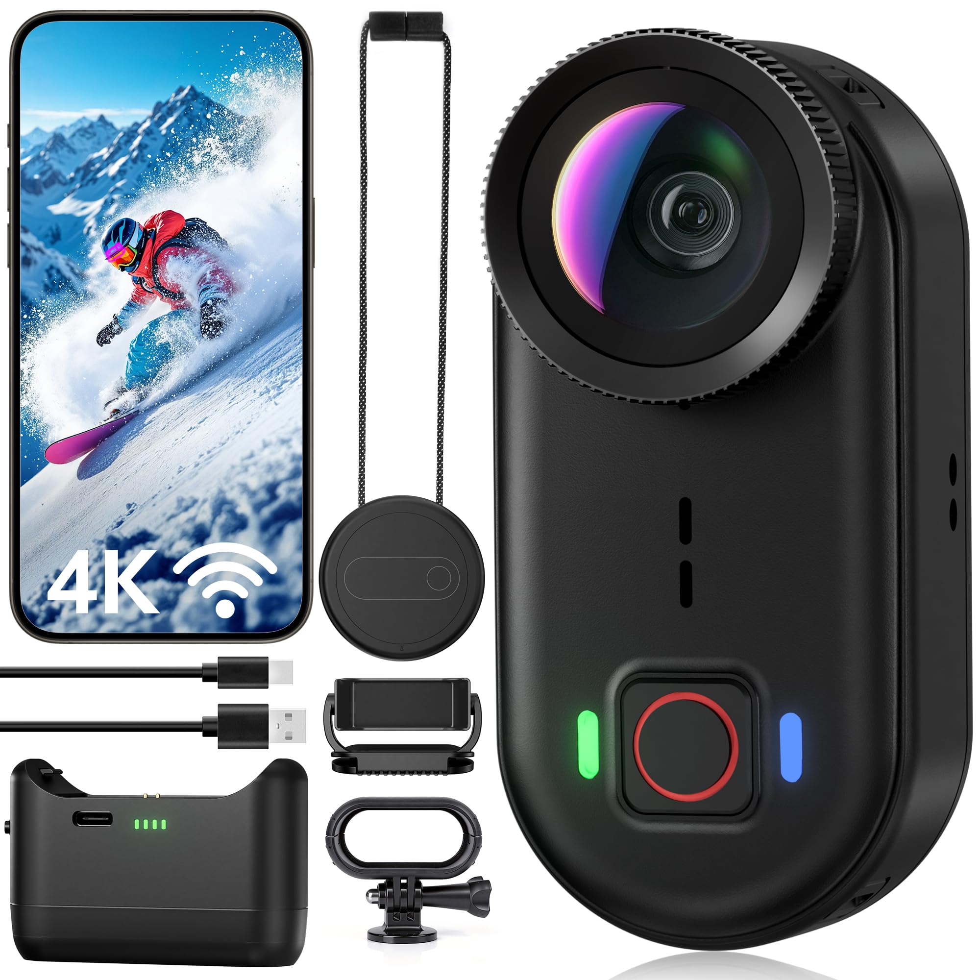 Intepoll 4K Mini WiFi Action Camera