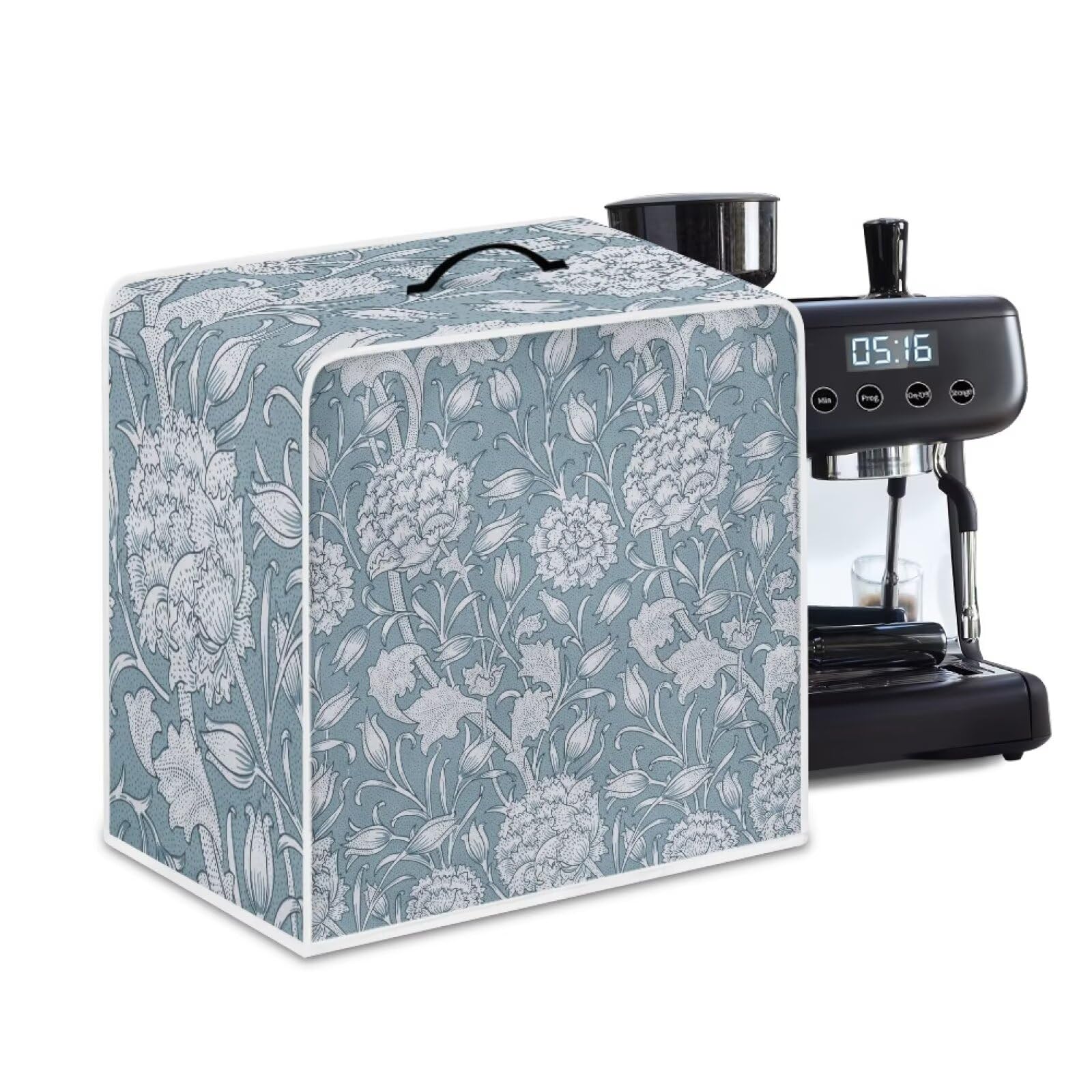 Coffee Machines Covers - Dust Resistant Protective Covers For Coffee Makers, Blender, Mixer, Juice Machine - Dust Proof, Washable William Morris Blue