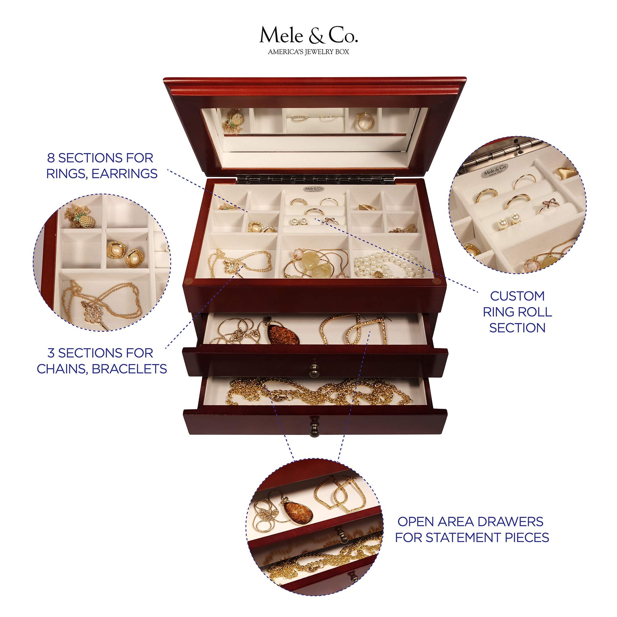 箱根　寄木細工　ジュエリーBox Amazon｜Mele & Co. Brayden木製ジュエリーボックス 寄木細工の