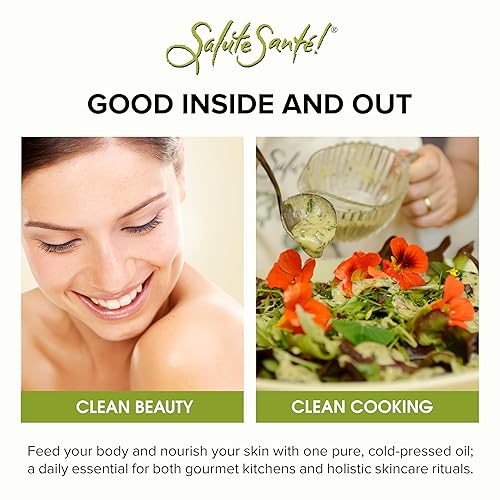 Miniatura 3 de Aceite de semilla de uva prensado en frío de Salute Sante Aceite de semilla de uva saludable sin OMG y Kosher para aderezos de ensalada adobos y