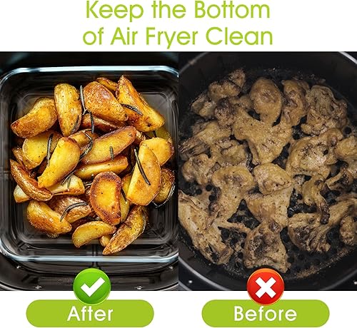 Miniatura 8 de NUTRIUPS Plato de horno de vidrio cuadrado de 1.7QT, bandeja para hornear cuadrada de 8.2 x 8.2 pulgadas, plato de hornear de vidrio para horno