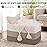 OIAHOMY Rectangle Woven Storage Basket - Nursery Cotton Rope Baskets for Storage, Toy Basket Organizing for Living Room, 17.7x13.8x11- Pack of 3 - Gradient Yellow