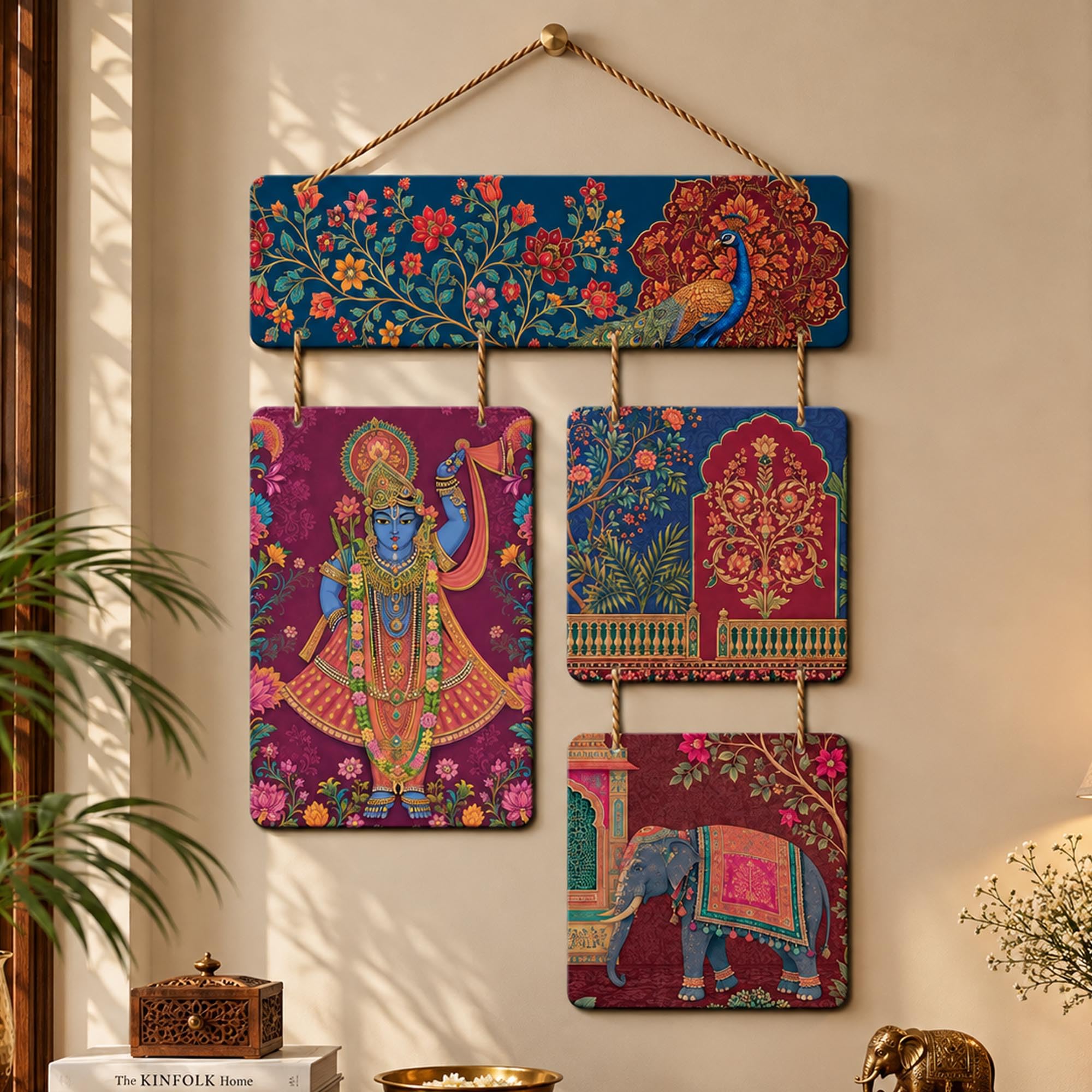 Indian Heritage Wall Hanging - Artvibes Decor -10