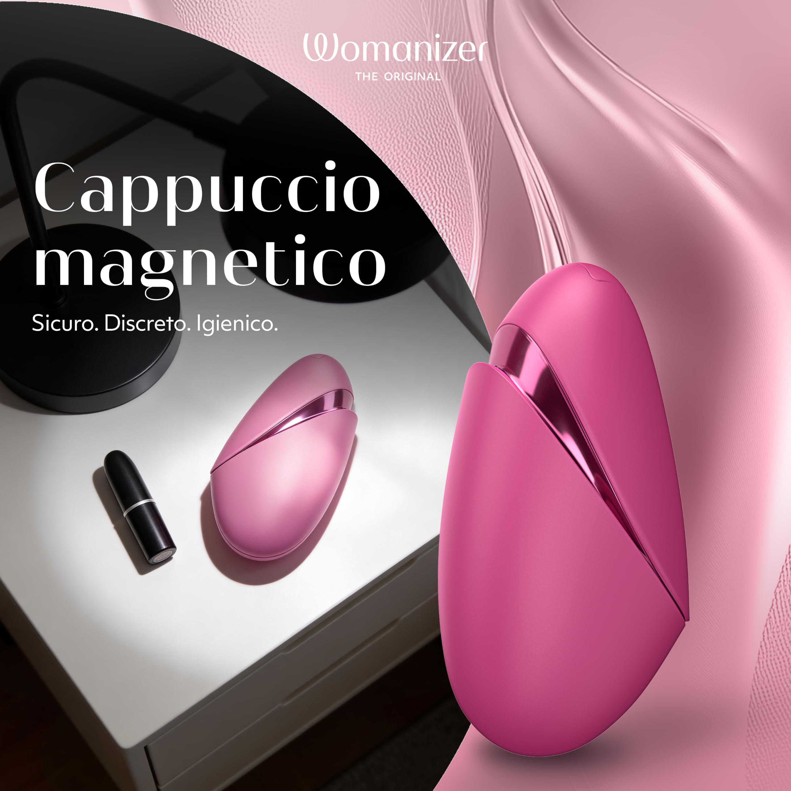 Womanizer Next Liberty stimolatore clitorideo con tecnologia 3D Pleasure Air per il suo piacere | Vibratore a aspirazione silenziosissimo ricaricabile impermeabile con custodia da viaggio | Rosa
