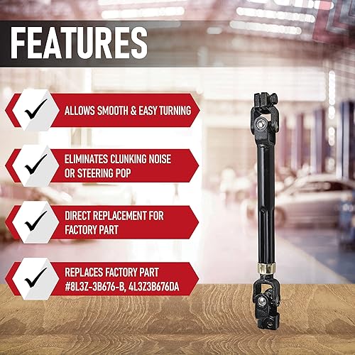 Miniatura 2 de Eje de dirección intermedio con acoplador de junta universal - Compatible con Ford F-150 2004-2008 y Lincoln Mark LT 2006-2008 - Reemplaza