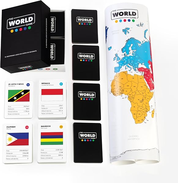 The World Game - Geography Card Game - Educational Board Game for Kids, Families and Adults, Girls and Teens - 5