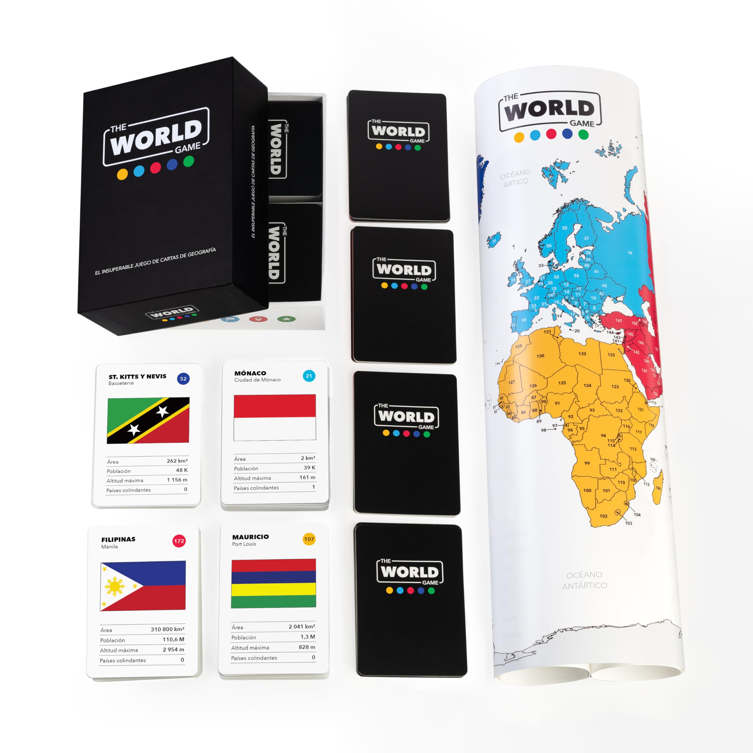 The World Game - Geography Card Game - Educational Board Game for Kids, Families and Adults, Girls and Teens - 5