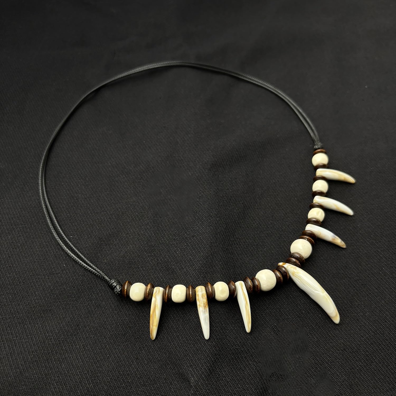 Beads Wolf Handmade Shark Vintage Adjustable Necklace For Men Women - Image 3