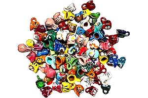 12 Piezas de Jarros Tequileros Mexicanos de Barro para Fiestas