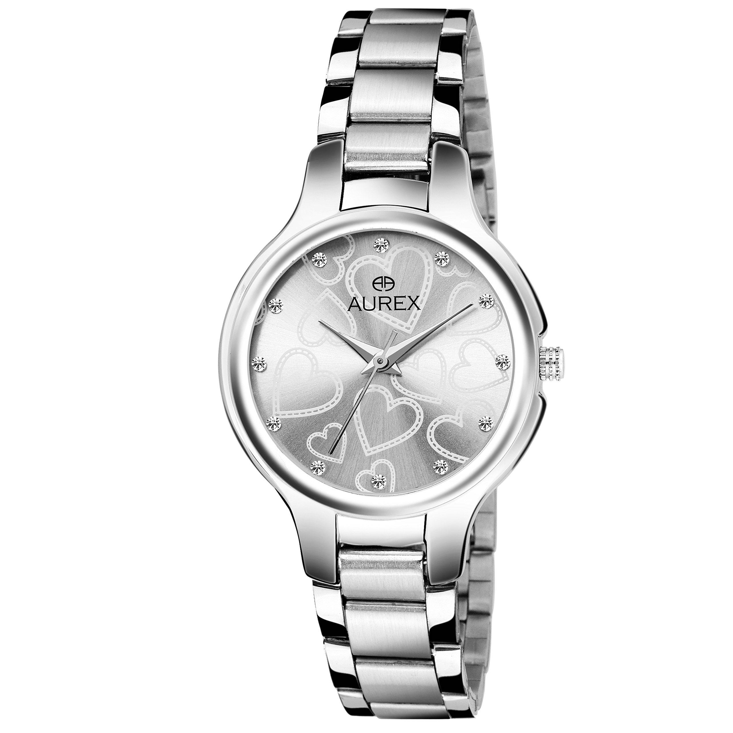 AUREX Awesome Analog White Dial Women's and Girl's Watch (AX-LR516-WTC)