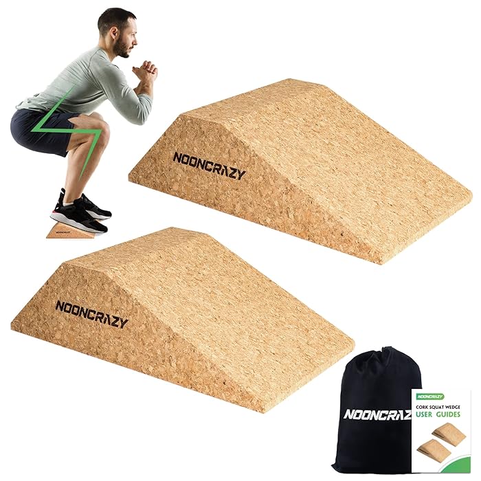 Buy Cork Squat Wedge, Squat Wedge Block, Heel Elevated Squat Wedge for