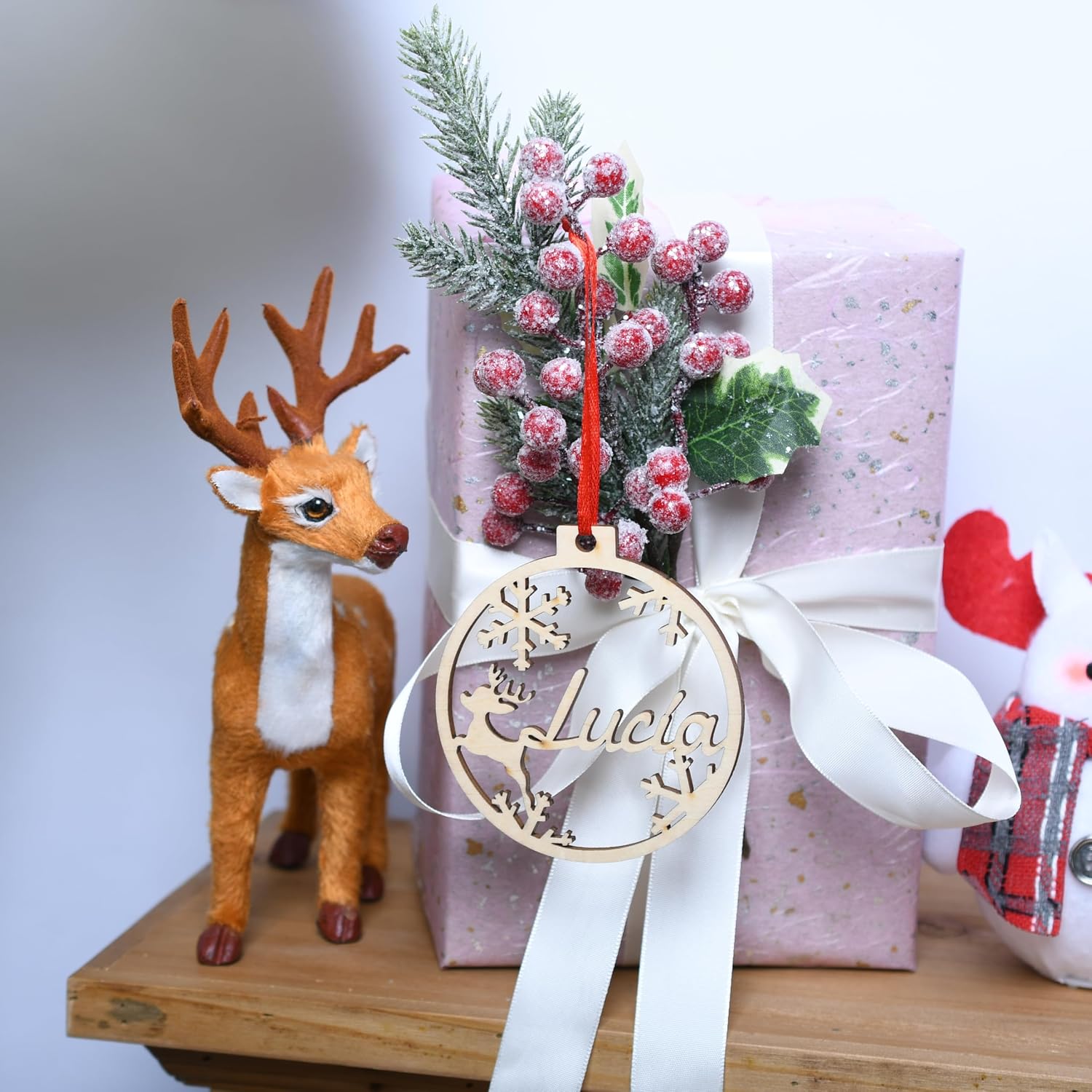 Customized Christmas Snow Globe, New Year's Decor, Christmas Balls Tree Decorations, Christmas Supplies, Gifts for Friend (Style1,7pcs)