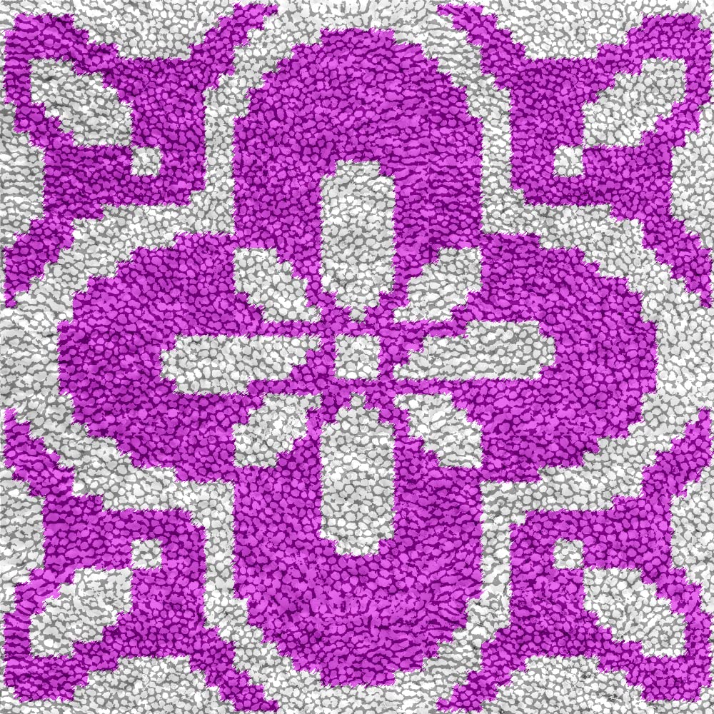 DIY Latch Hook Rug Kits for Beginner Mandala Color Printed Canvas Yarn Crocheting Carpet Embroidery Hook and Latch Tapestry for Pet Chair Floor Decoration 30cmx30cm