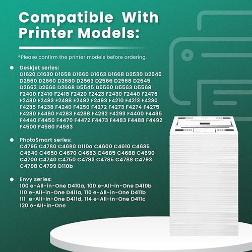 Miniatura 2 de GREENBOX Cartuchos de tinta 60XL remanufacturados de repuesto para HP 60 XL 60XL Combo Pack para PhotoSmart C4780 C4680 C4795 C4640 Deskjet F4480