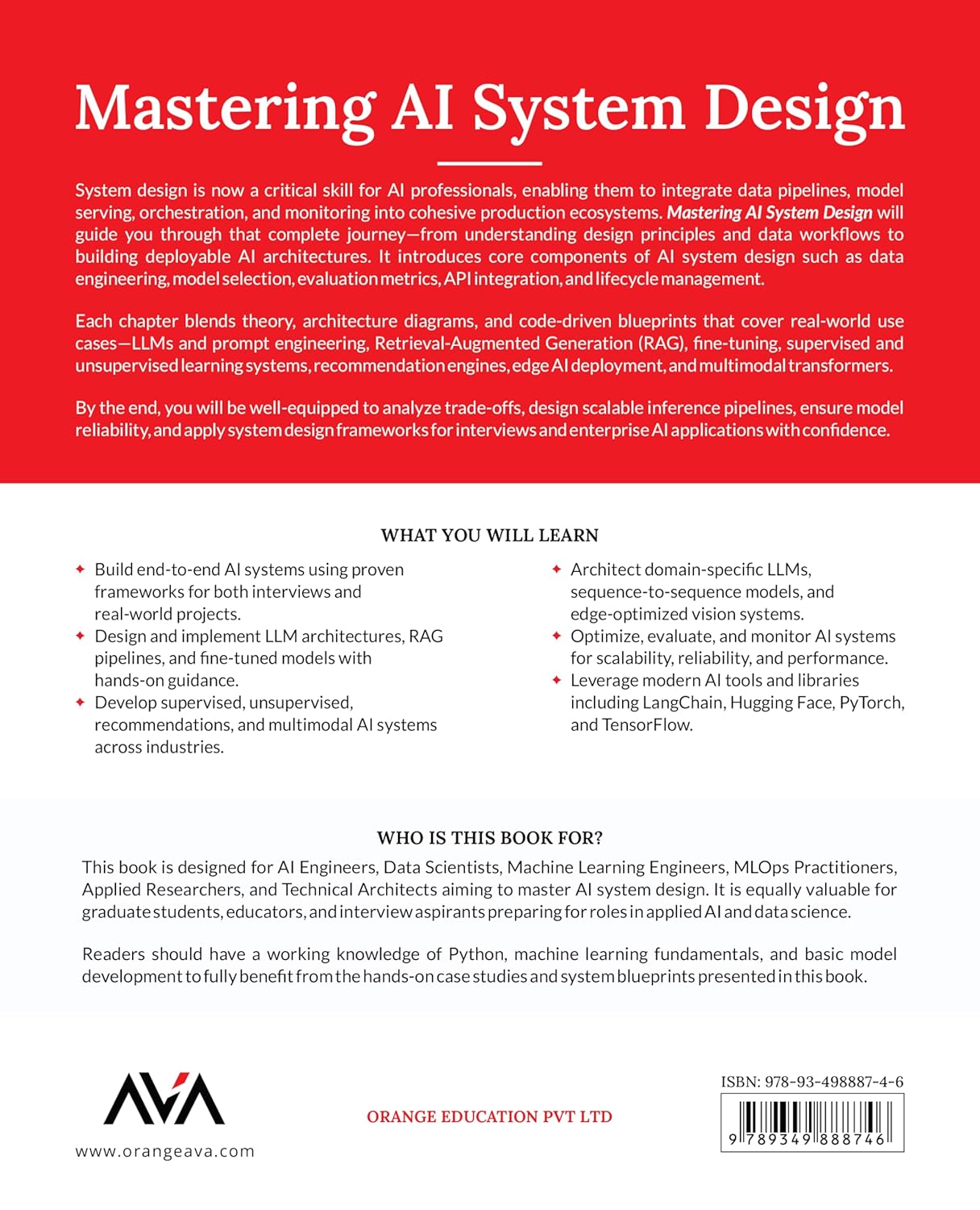 Mastering AI System Design: Architect, Build and Deploy AI Systems Using 10 Domain Driven Blueprints and Interview Strategies (English Edition)