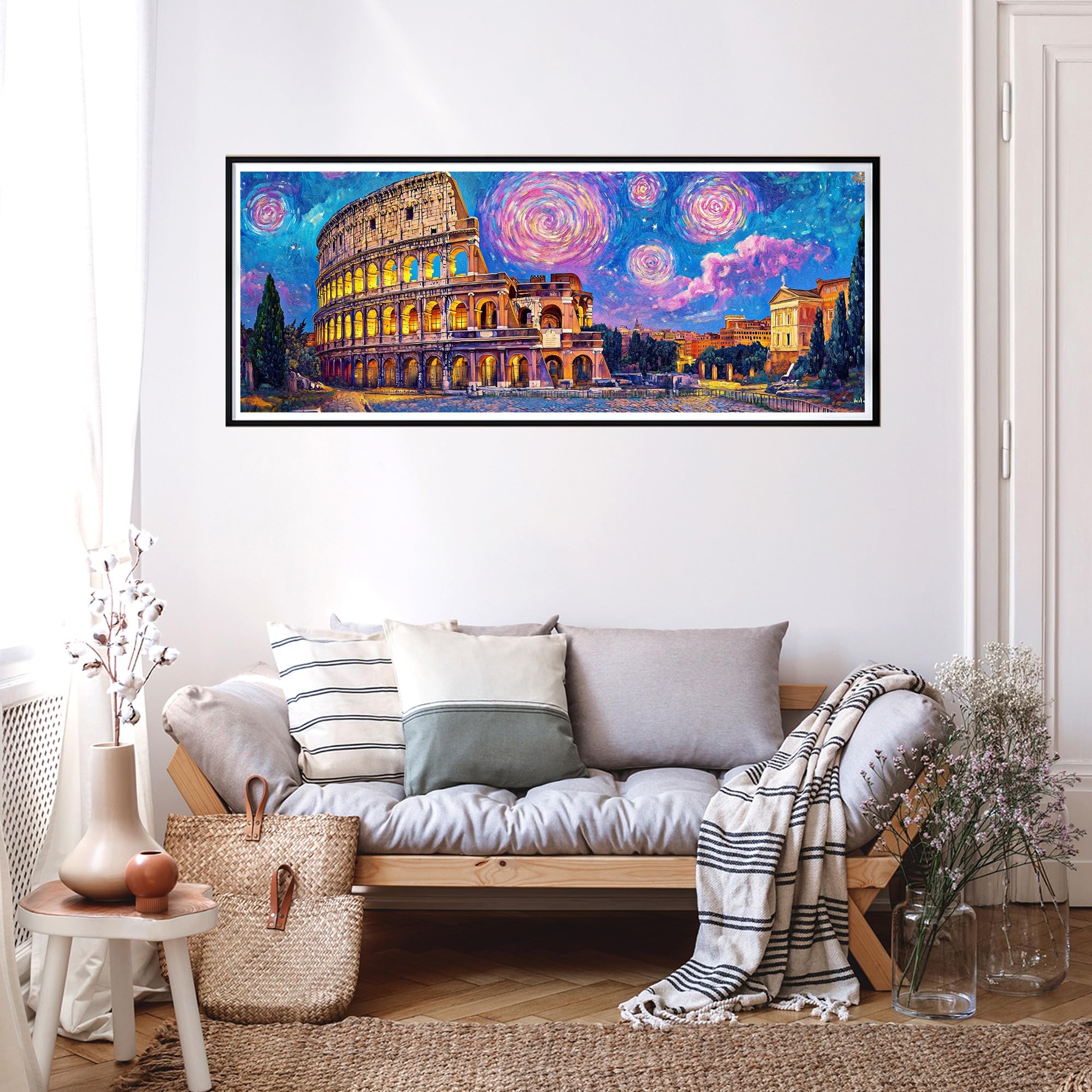 Amazon.co.jp: Reofrey ダイヤモンドアート 大きいサイズ ローマの夜景