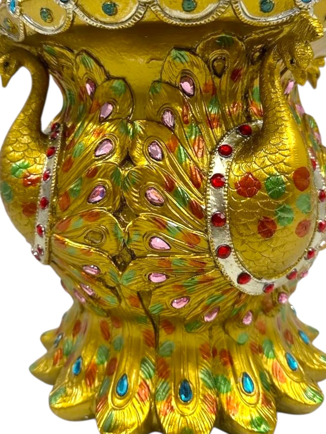 Yellow Peacock Ochun Pedestal