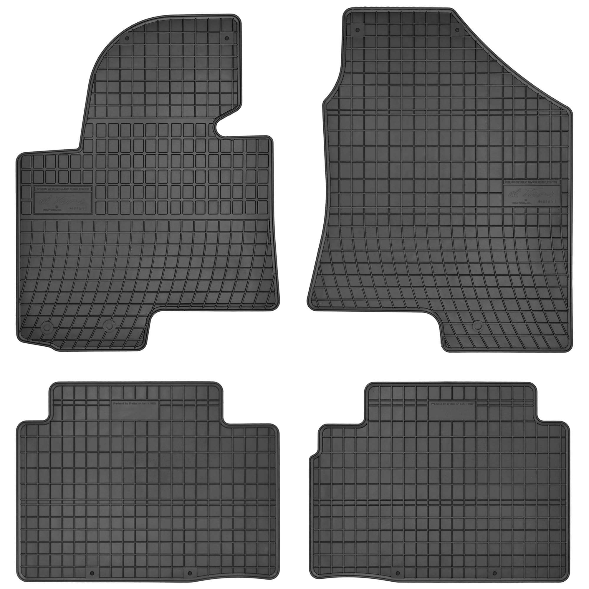 MOTOS Tappetini in gomma per auto adatto per Kia Sportage III 2010-2015 Migliorare il comfort di viaggio con il tappetino antiscivolo per auto