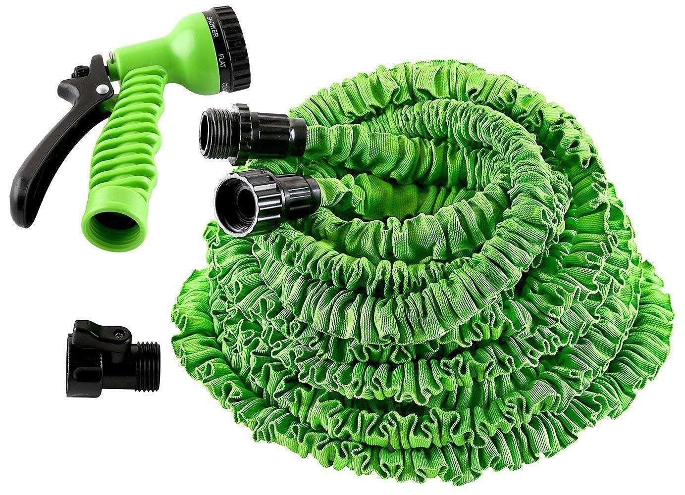 Portible Adjustable Modes Magic Flexible Water Hose Plastic Hoses Pipe with Spray Gun to Watering Washing Cars (B09QQ9TYPH) Amazon Price History, Amazon Price Tracker