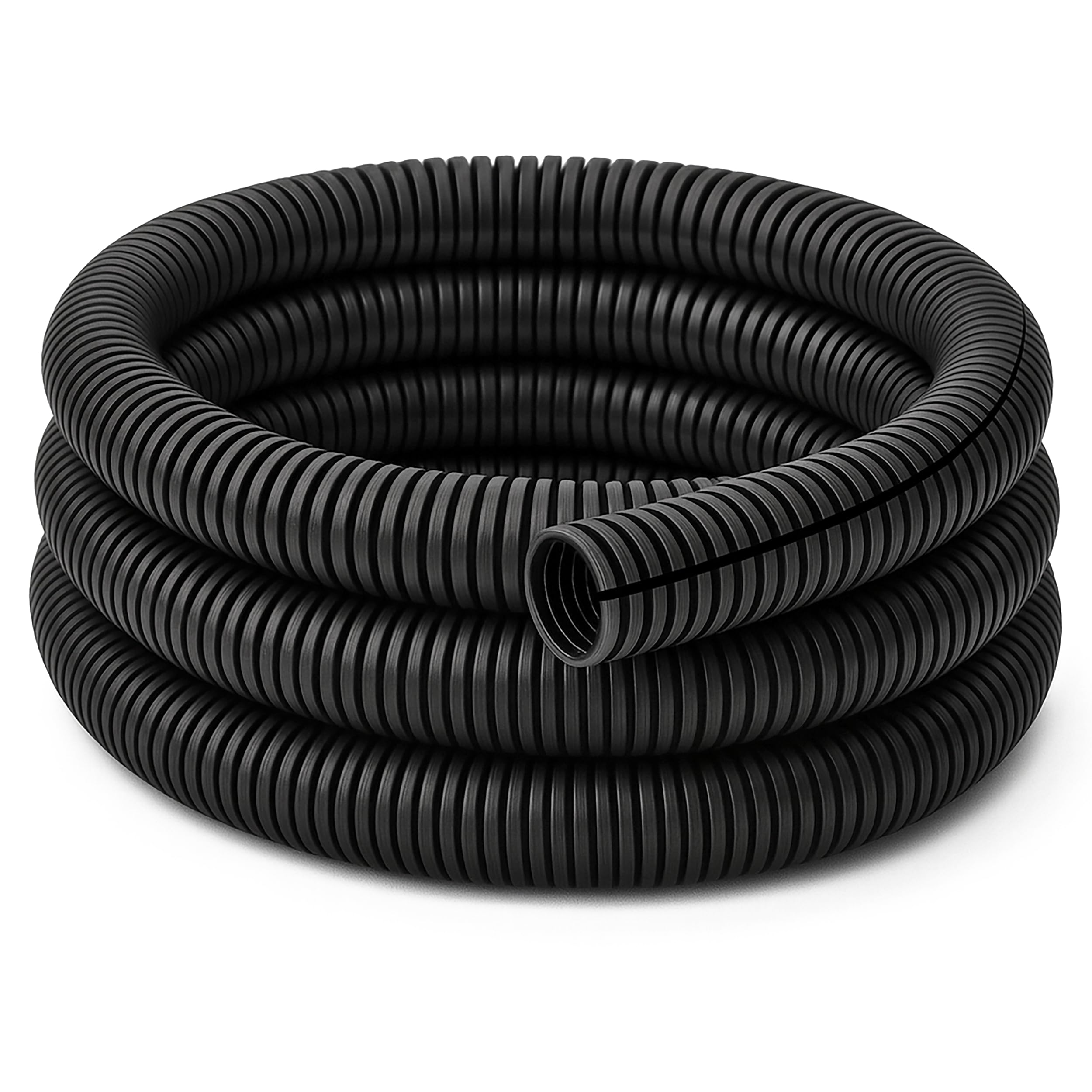 Electriduct 3/4" Split Wire Loom Tubing (Polyethylene) - 50FT - Black