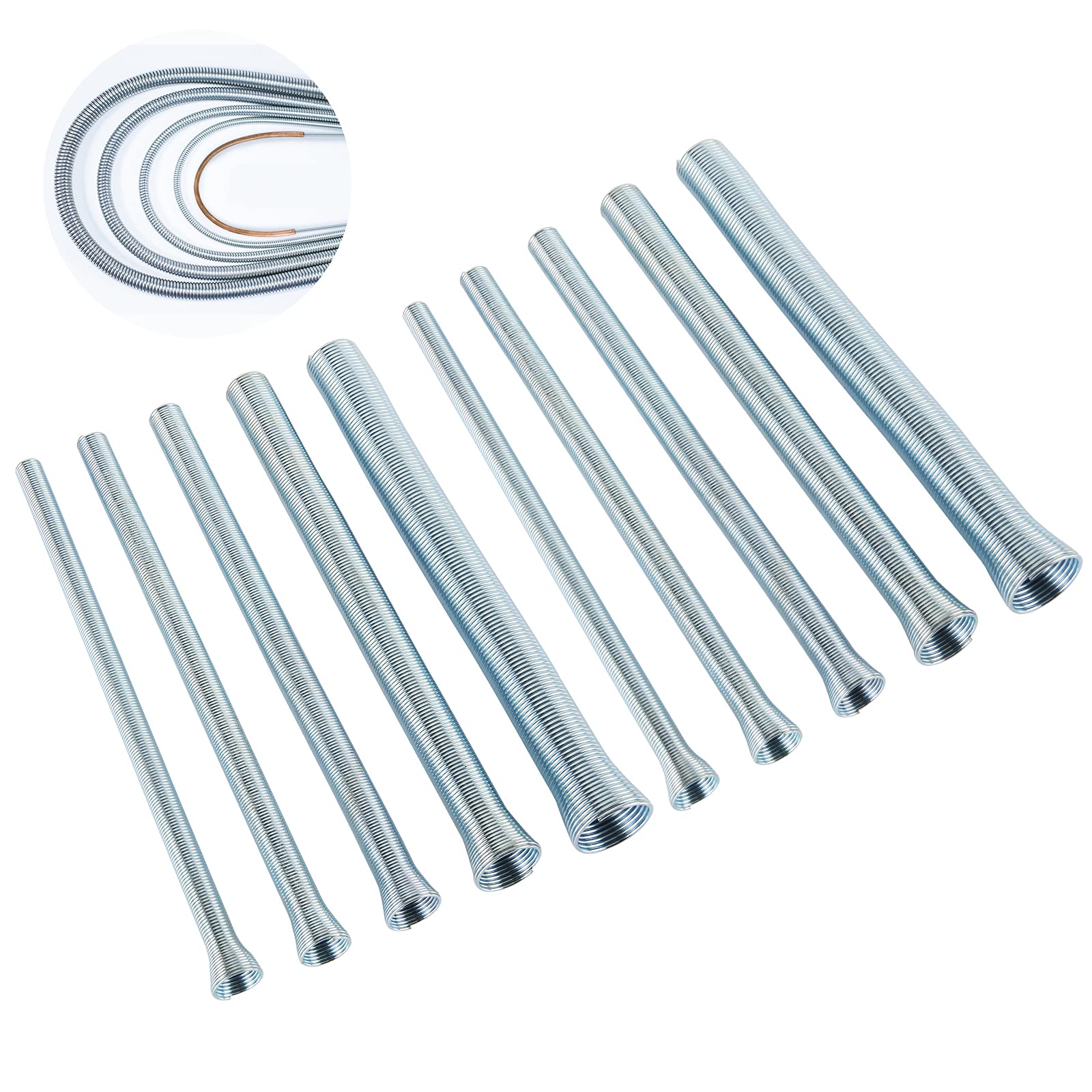 Buy 10PCS Spring Tube Benders Set for Pipe O.D. 1/4", 5/16", 3/8", 1/2