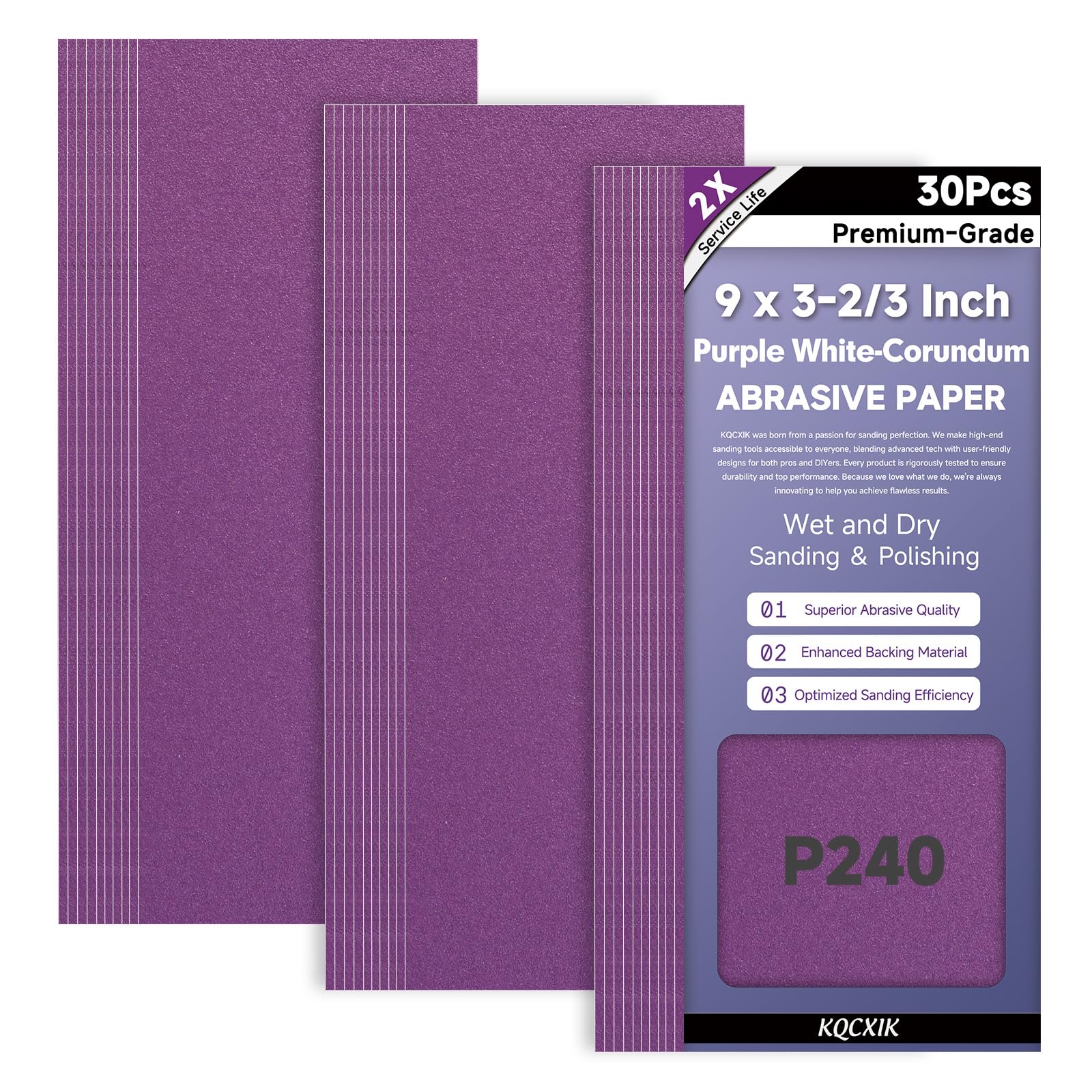 Premium Sandpaper Assortment - 80 to 2000 Grit -14