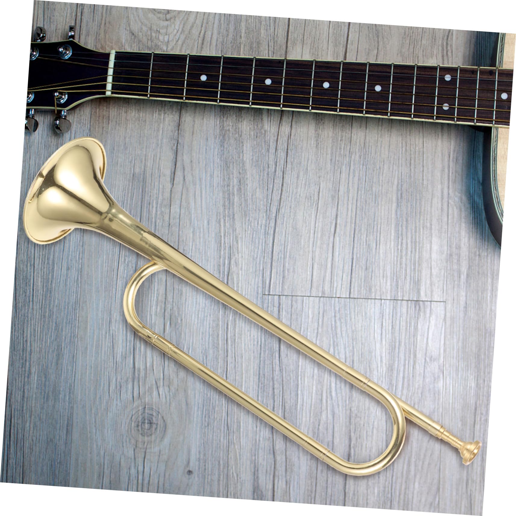 Tromba Si Bemolle in Ottone Finitura Oro per Principianti da Palco