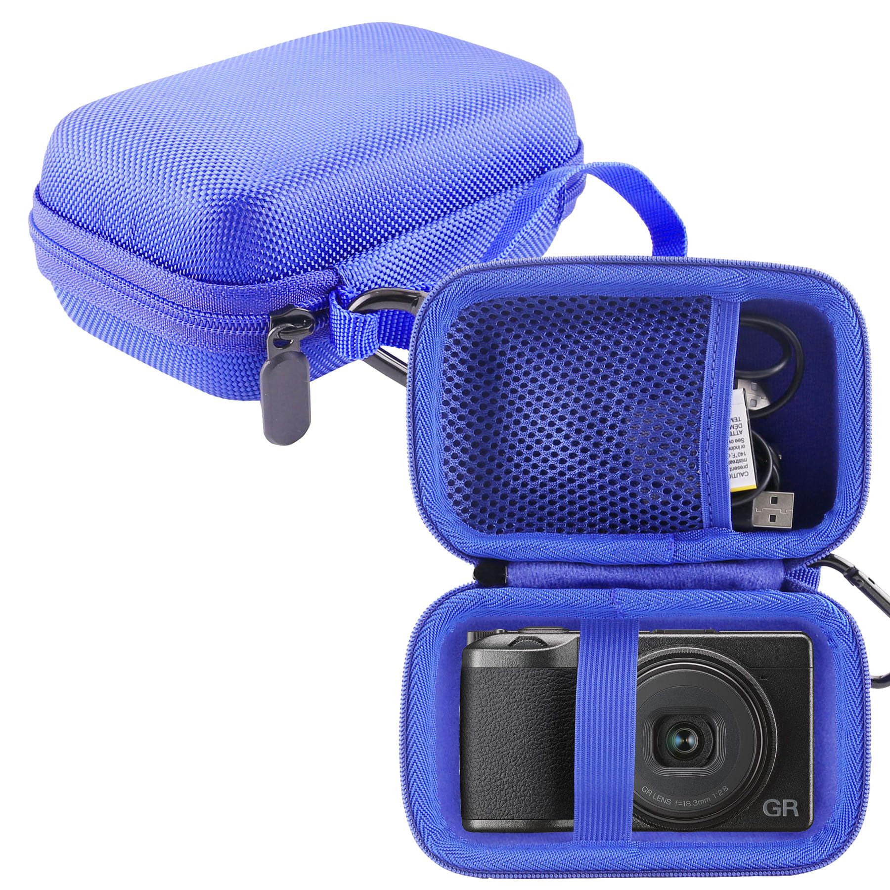 WERJIA Hard EVA Travel Case for Ricoh GR III HDF/GR IIIx/GR III/GR II/GR Digital Camera (blue)