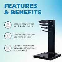 Vista 2 de Chirp Wheel Rack - Storage for Muscle Massage Rollers, Secure & Easy Storage for All 4 Roller Sizes (Wheels Not Included)