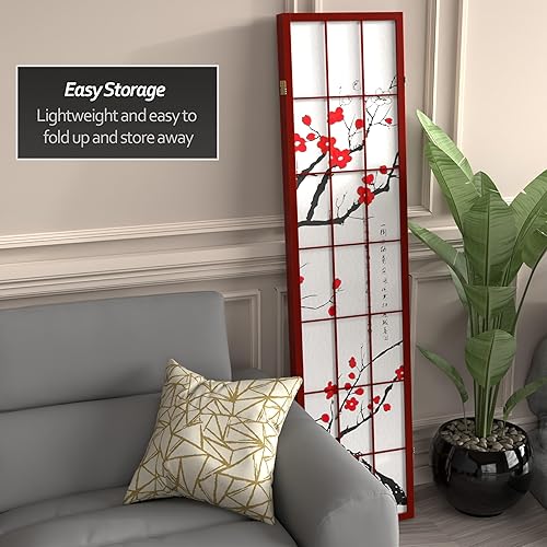 Miniatura 17 de Red Lantern SS-BLOSSOM-Black-4P - Divisor de habitación, 4 paneles, color negro Negro -,Natural,Rosewood,Miel,https://www.amazon.com/dp/undefined