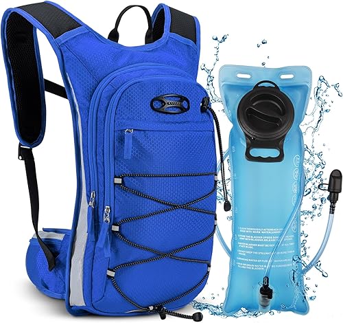 Miniatura 7 de Mochila de hidratación de 3 litros, mochila de agua aislada, mochila de senderismo con vejiga de agua, mochila de vejiga de agua para senderismo,