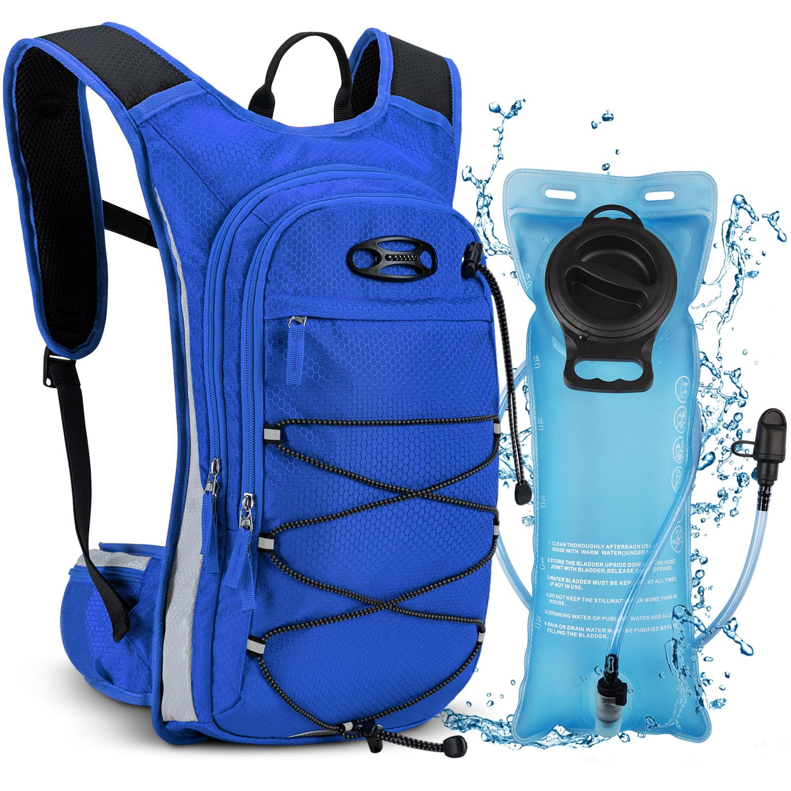 NOOLA 3L Hydration Backpack, Insulated Water Backpack, Hiking Backpack with Water Bladder, Lightweight Water Backpack for Hiking, Biking, Running, Climbing