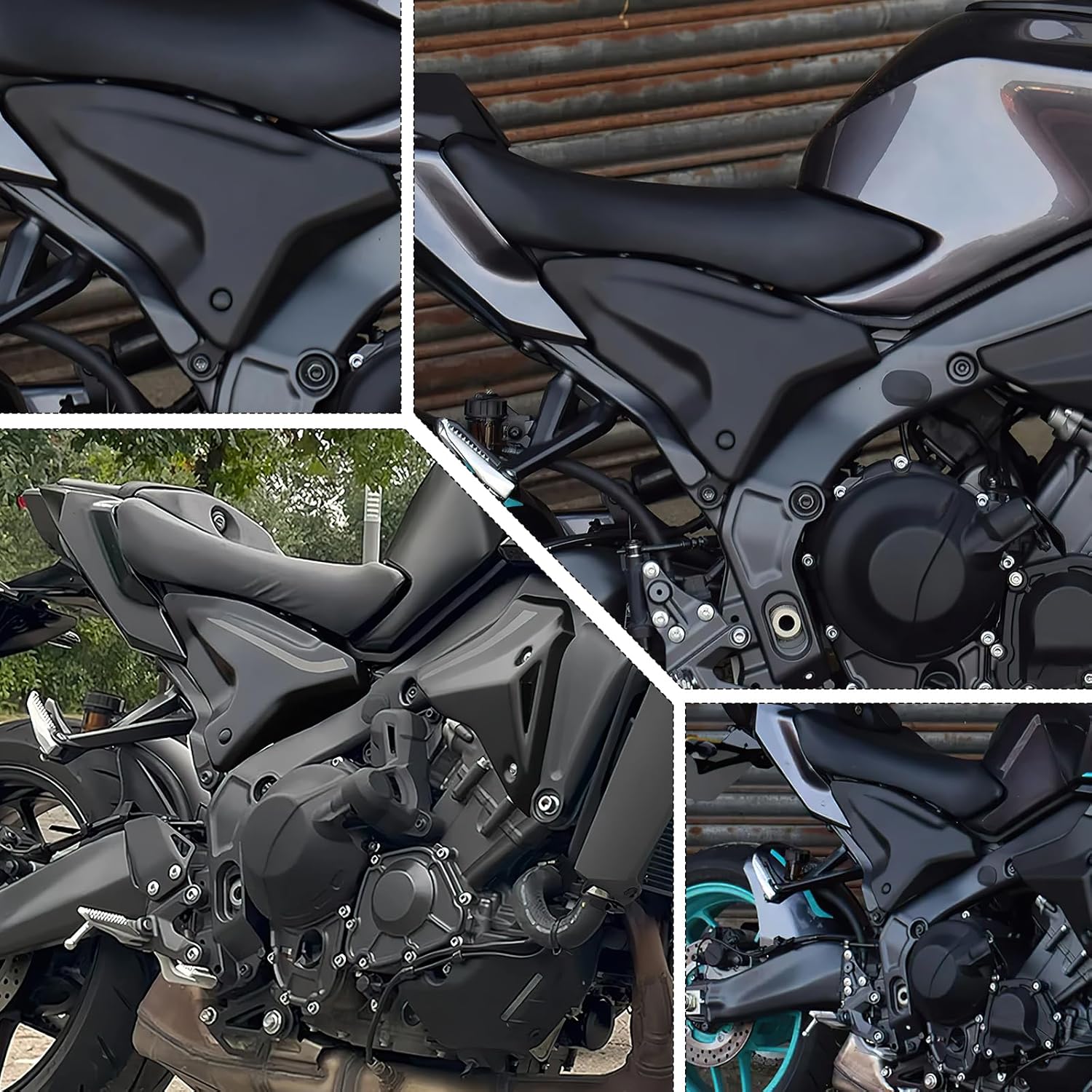 For Yamaha MT09 MT-09 2024 2025 Body Protection Plate Side Panel Motorcycle Rear Subframe Filler Parts