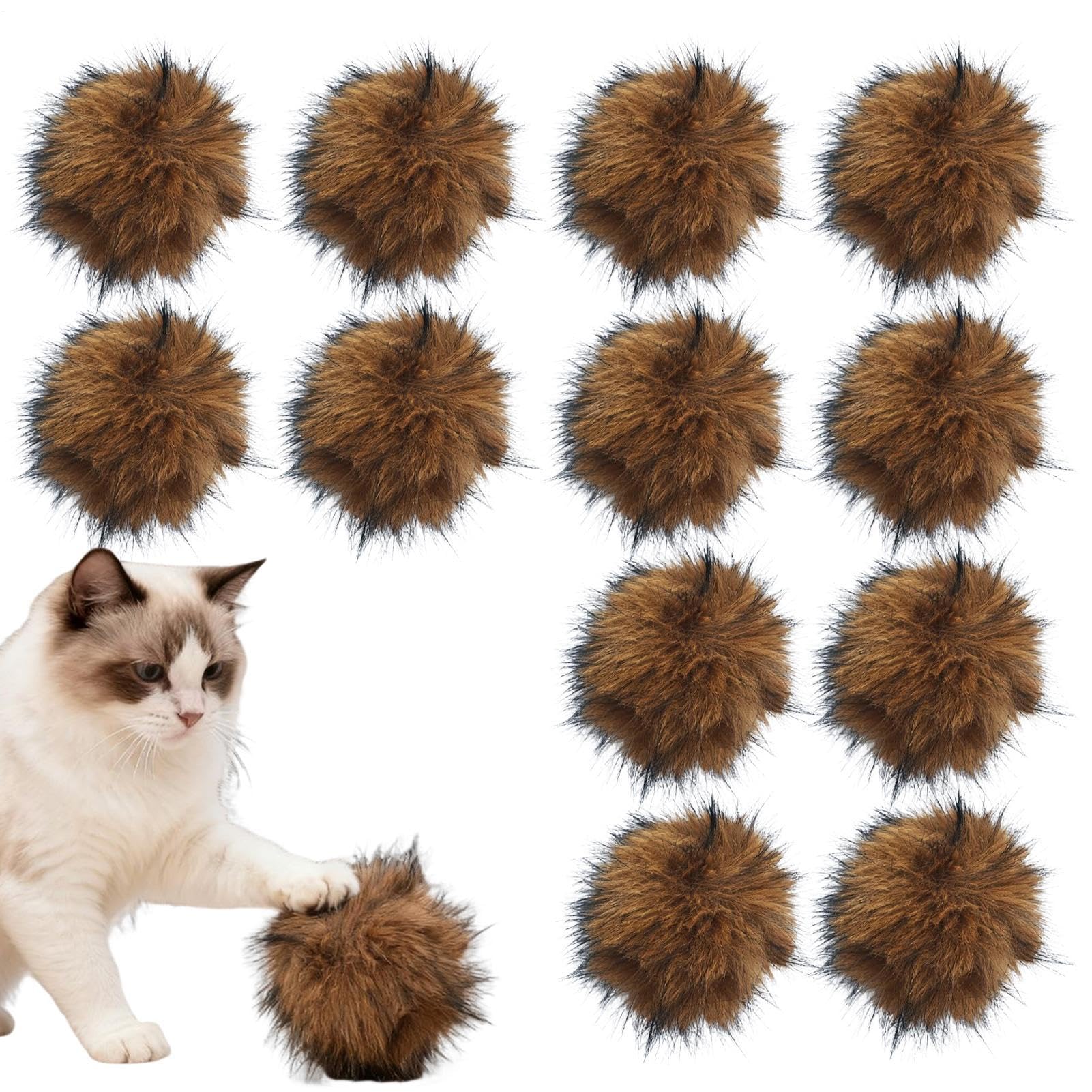 Balles en peluche interactives pour chats pour vaincre la solitude de votre animal