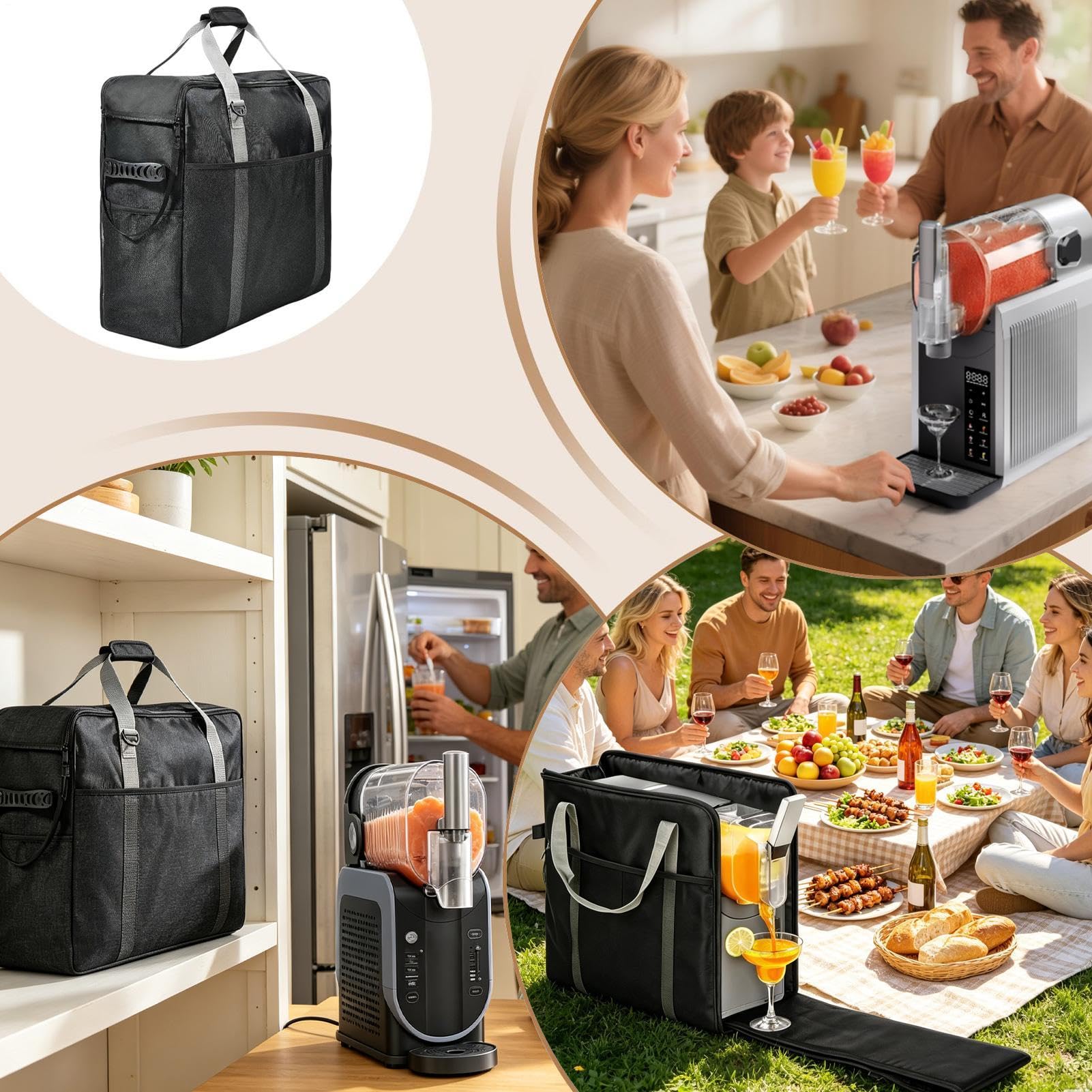 Torba Do Przenoszenia Blendera Organizer z oksfordu | Torba turystyczna na blender Na Podróżowanie, Przyjęcia, Napoje, Lato, Urodziny, Basen, Grillowanie, Kemping, Plażowanie,