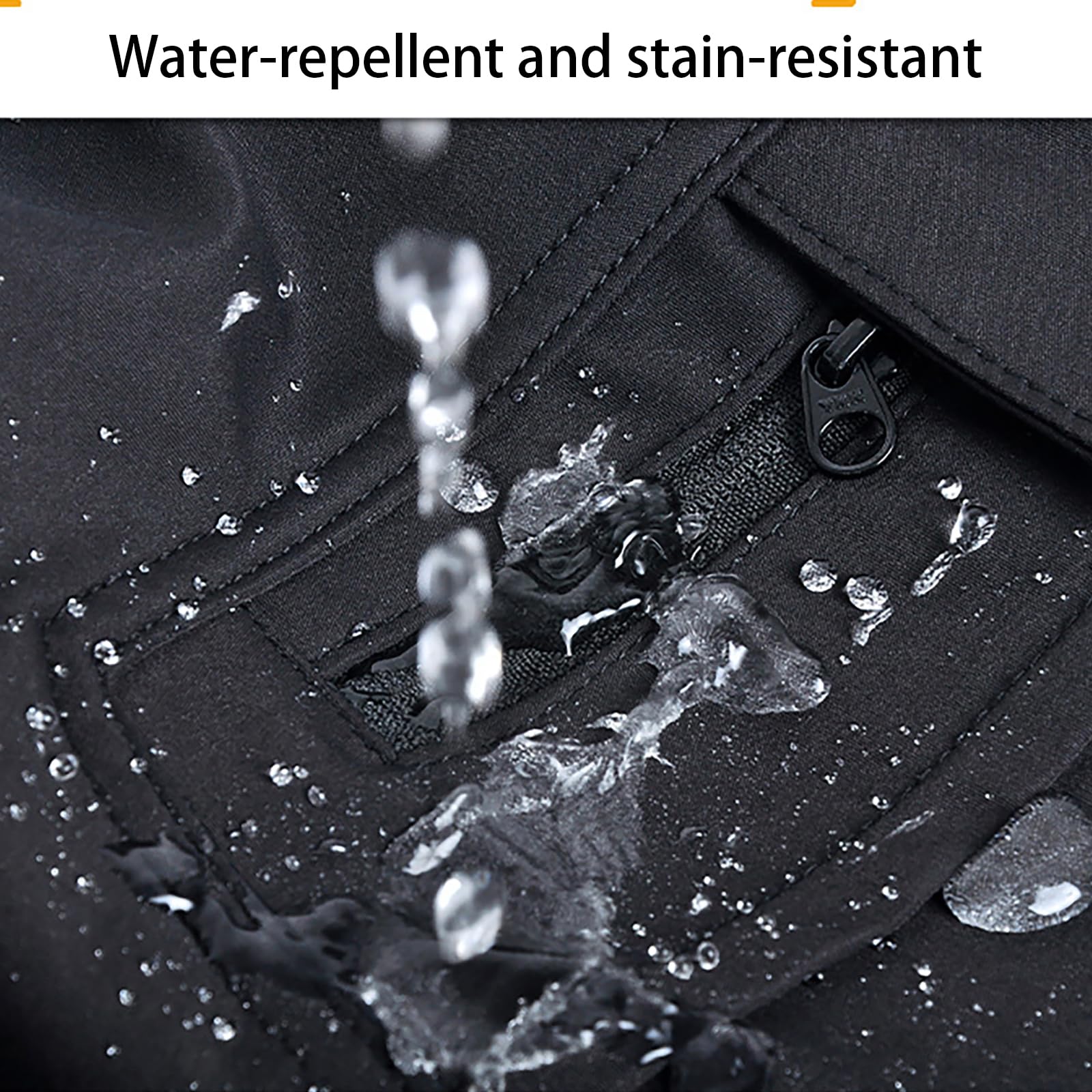ARMAAN Pantaloni Moto Uomo Impermeabili Per Motocicletta, Pantaloni Protettivi Con Protezioni CE Per Ginocchia E Anche, Equipaggiamento Touring Resistente Per Viaggi E Guida Outdoor,Black-XXS