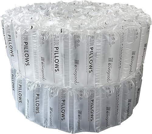 Miniatura 8 de AirPillows - 150 burbujas de almohada de aire precargadas prémium para envío de paquetes  3 pies cúbicos, 22 galones, 4 x 8 pulgadas Ea  como papel