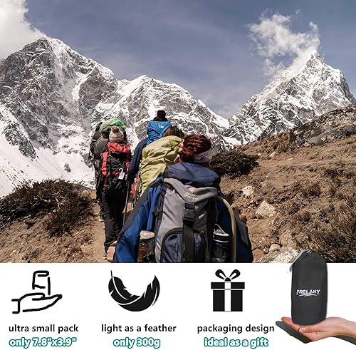 Miniatura 6 de Frelaxy Forro para saco de dormir, sábana de viaje XL y sábana de campamento para mochileros, hoteles, albergues y viajes, cómodo y fácil cuidado,