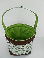 Vista 1 de Handmade Quilted Basket in a Baby Yoda Print - Storage Basket - Lined and Washable