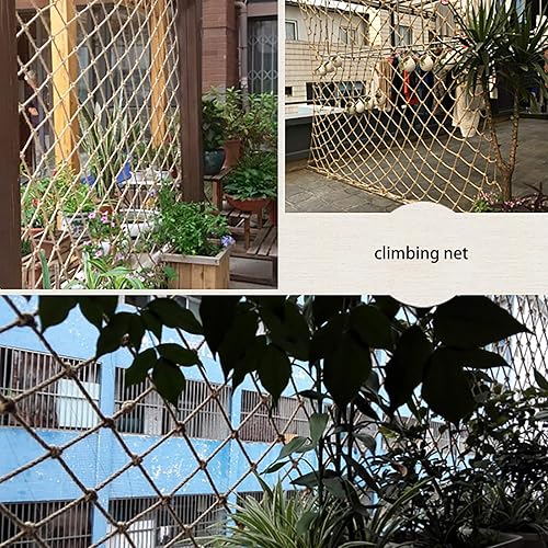 Miniatura 6 de Red de cuerda decorativa para techo, jardín de infantes, Huanchuang, escalera, barandilla, red de seguridad para colgar ropa, rejilla de pared para