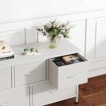 MUTUN 5 Dressers Dresser Rangement, Double Dressing, TV Stand,Chest de tiroirs pour le placard pour salon, Chambre, placard, Hallway,Blanc