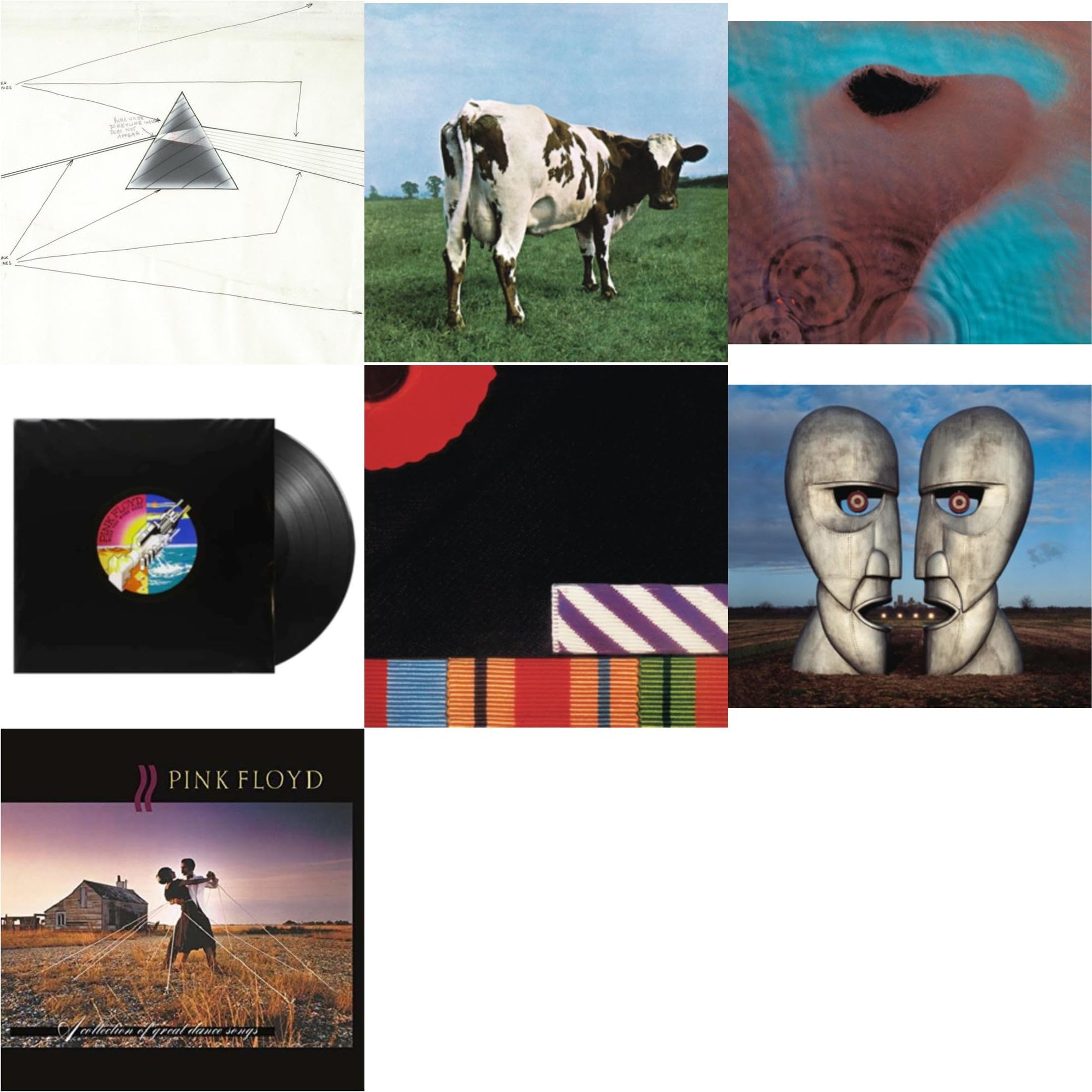 BSL Dark Side Of The Moon Live At Wembley Empire Pool 1974 & Atom Heart Mother 2016 Version Meddle 2016 Version Wish You Were Here Final Cut Record Set