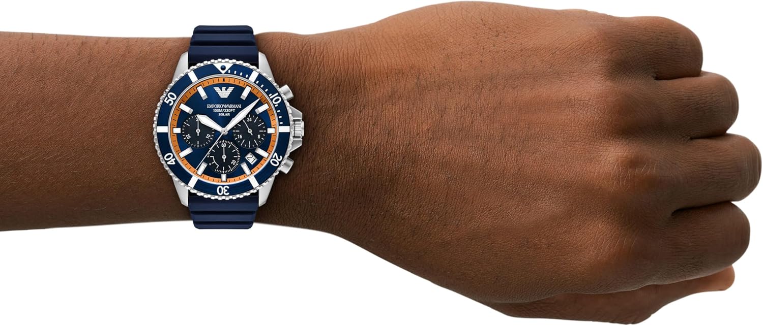 Amazon | Emporio Armani クロノグラフ ステンレススチールウォッチ