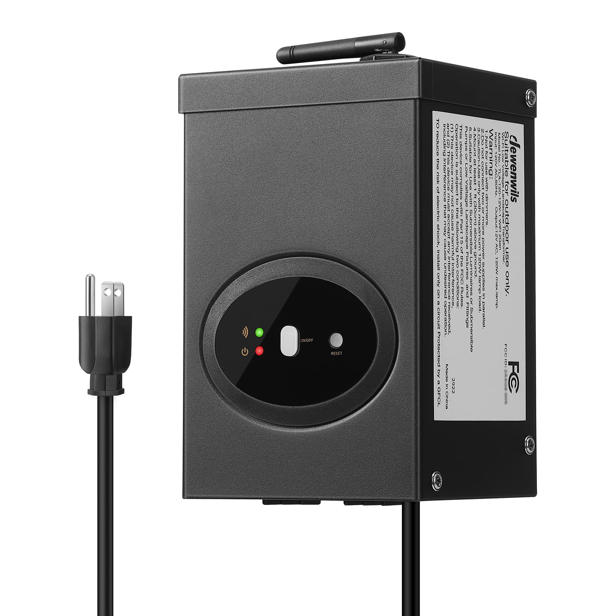 DEWENWILS 120W Smart WiFi Low Voltage Transformer, Schedule and Timer