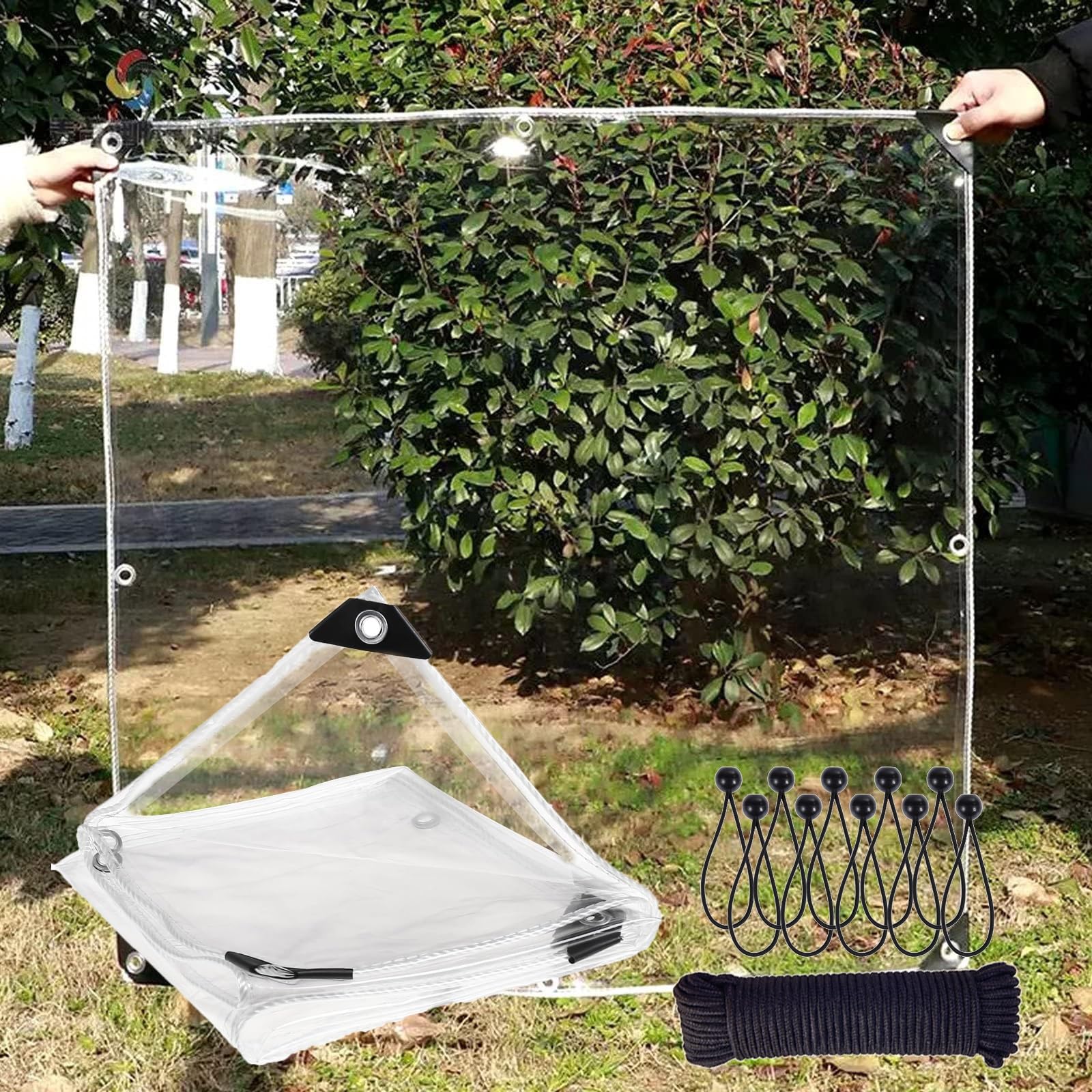 Amazon.com: Clear Tarp 60x100 cm / 2x3.3 FT Clear Tarps Heavy Duty
