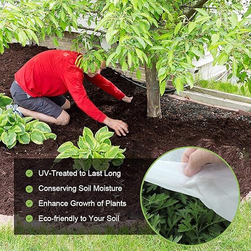 Miniatura 7 de Tela de barrera de malezas de alta calidad de 5 onzas, cubierta de suelo resistente, tela de barrera de malezas comercial, tapete de jardinería