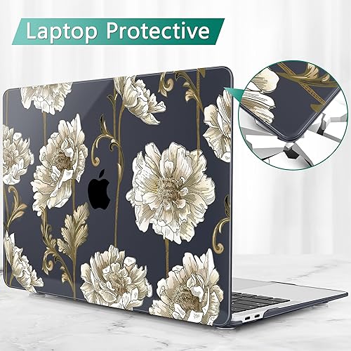Miniatura 6 de May Chen Compatible con MacBook Air 2022 2021 2020 de 13 pulgadas M1 A2337 A2179 A1932, carcasa rígida de plástico con protector de pantalla y