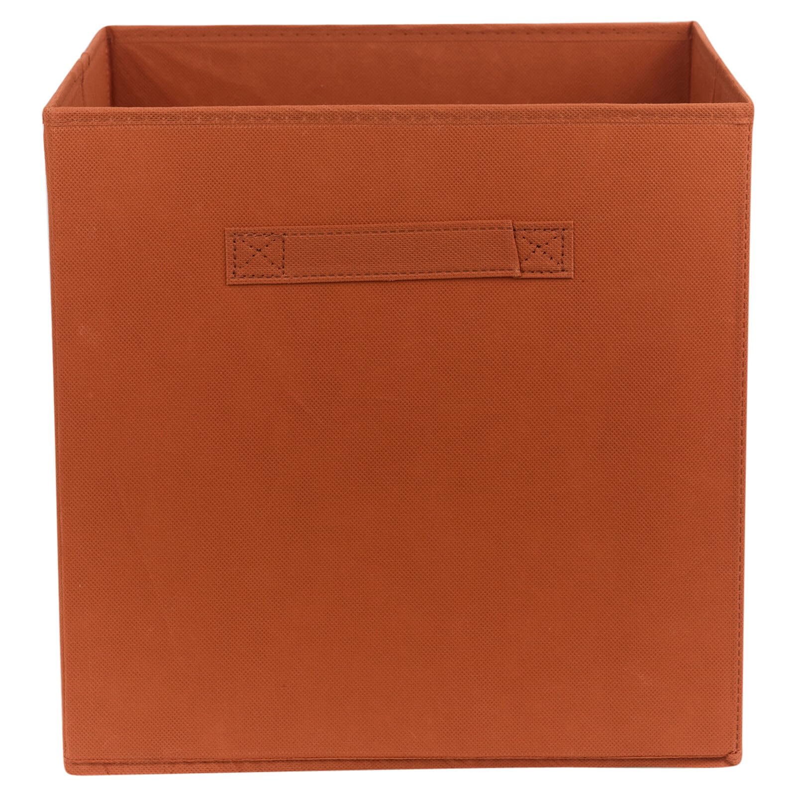Urbnliving Redfox 4 Pcs Foldable Fabric Cube Storage Boxes Collapsible Folding Box Fabric Cubes Organisers For Kids Playroom Toys Magazines Nursery Items Clothes Art & Craft Supplies
