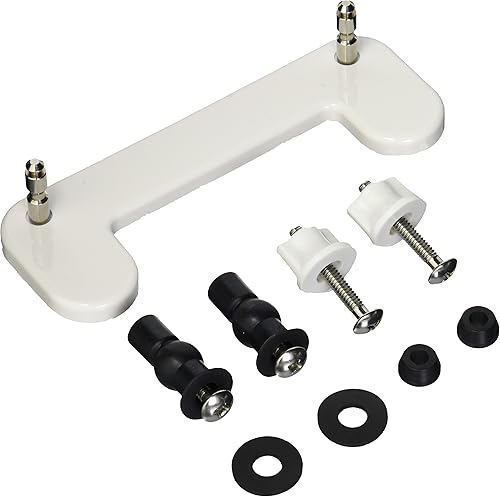 American Standard 760234-100.0200A Kit de MTG inferior y superior con bisagra de barra, color blanco